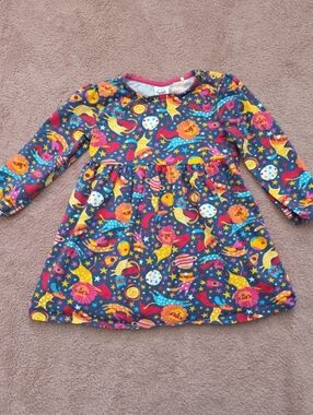 Kite size 3 years or 3t long sleeve space superhero cat european british dress